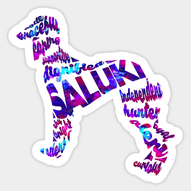 Saluki Sticker by inspirowl